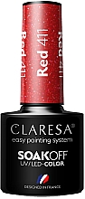 Esmalte de uñas de gel, UV/LED Claresa Red SoakOff UV/LED Color