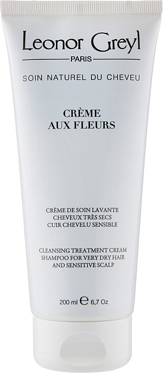 Champú para cabello seco y cuero cabelludo sensible con extracto de camomila - Leonor Greyl Creme Aux Fleurs