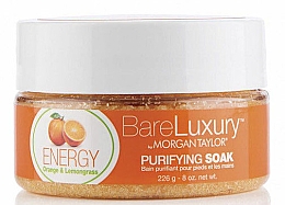 Peeling de manos y pies con naranja y limoncillo Morgan Taylor Bare Luxury Energy Orange & Lemongrass Purifying Soak