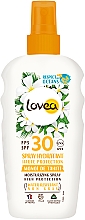 Spray solaire hydratant Lovea Monoi de Tahiti Moisturizing Spray SPF30