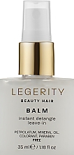 Baume démêlant pour cheveux Screen Legerity Beauty Hair Balm Instant Detangle