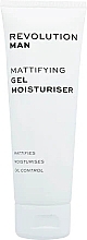 Gel-crème hydratant matifiant pour visage Revolution Man Mattifying Gel Moisturiser