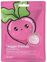 Masque à l'extrait de radis pour visage Mad Beauty Veggie Friends I'm So Radishing