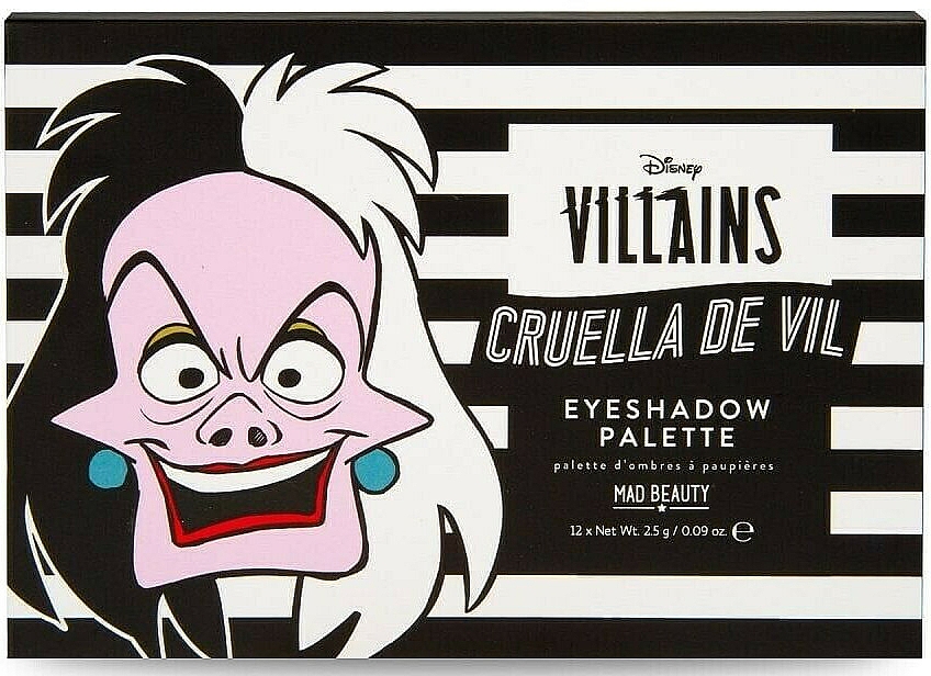 Palette de fards à paupières, Cruella - Mad Beauty Disney Cruella Eye Shadow Palette