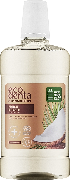 Bain de bouche à la menthe et noix de coco - Ecodenta Cosmos Organic Minty Coconut