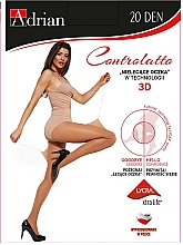 Collant pour femme, Controlatto 3D, 20 Den, noir Adrian