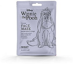 Masque tissu à l'extrait de noix de coco pour visage Mad Beauty Disney Winnie The Pooh Eeyore Sheet Mask