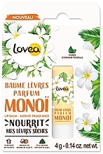 Baume à lèvres au beurre de karité, parfum Monoï Lovea Lip Balm Monoi Fragrance