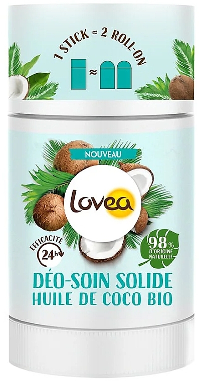 Déodorant roll-on - Lovea Deo Soin Solide Coco Bio