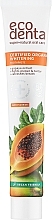 Dentifrice blanchissant bio à l'extrait de papaye Ecodenta Papaya Whitening Toothpaste