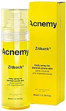 Spray anti-acné pour corps Acnemy Zitback Body Spray For Blemish-Prone Skin