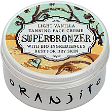 Crème bronzante solarium pour visage Oranjito Superbronzer Light Vanilla