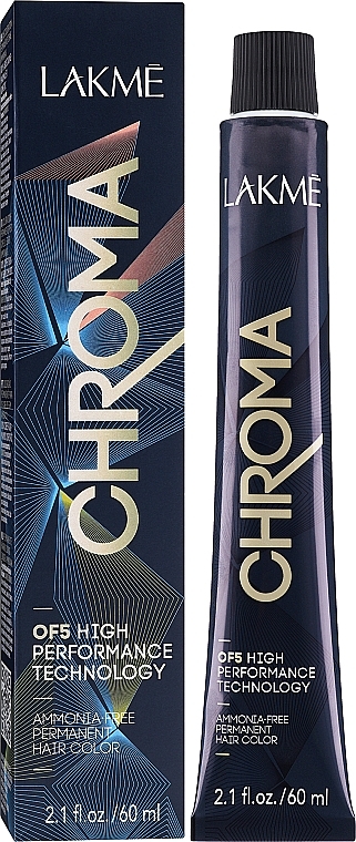 Μόνιμη βαφή μαλλιών χωρίς αμμωνία - Lakme Chroma Permanent Hair Color (6.17)