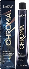 Μόνιμη βαφή μαλλιών χωρίς αμμωνία Lakme Chroma Permanent Hair Color (6.17)