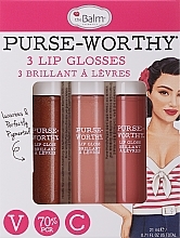 theBalm Purse-Worthy 3 Lip Glosses (lip/gloss/3x7ml) Σετ με λιπ γκλος