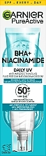 Ελαφρύ fluid προσώπου ημέρας Garnier Pure Active BHA+ Niacynamid Daily UV Anti-Imperfection Fluid