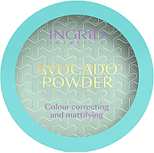 Ingrid Cosmetics Avocado Powder Colour Correcting And Mattifying Πούδρα προσώπου αβοκάντου