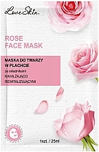 Love Skin Rose Face Mask	 Υφασμάτινη μάσκα με εκχύλισμα τριαντάφυλλου και υαλουρονικό οξύ	