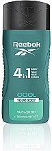 Αφρόλουτρο 4 σε 1 για άνδρες Reebok Cool Your Body Hair & Body Shower Gel