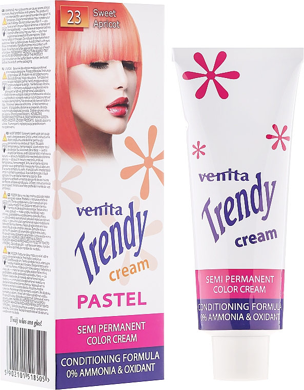 Κρέμα-τόνερ για βάψιμο των μαλλιών - Venita Trendy Color Cream