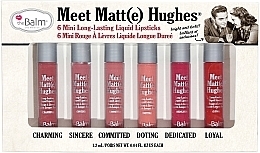 theBalm Meet Matt(e) Hughes 6 mini Liquid Lipsticks (lipstick/6x1.2ml) Σετ μίνι ματ κραγιόν