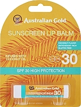 Βάλσαμο χειλιών με λάδι καρύδας SPF 30 Australian Gold Lip Balm Infused With Coconut Oil SPF 30