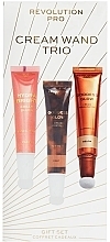 Σετ Revolution Pro Cream Wand Trio Light (bronz/15ml + highlighter/15ml + blush/12ml)