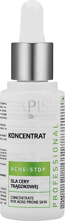 Ορός προσώπου για προβληματικό δέρμα - APIS Professional Concentrate For Acne Skin