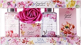 Set Spa Moments English Garden (sh/gel/2x100ml + salt/50g + soap/50g + sponge)