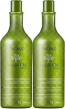 Set Inoar Argan Oil System Kit (shm/1000ml + conditioner/1000ml)