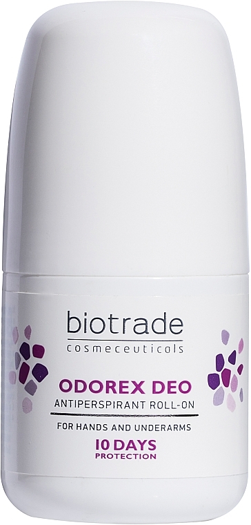 Dugodjelujući roll-on antiperspirant "Do 10 dana bez znojenja i neugodnih mirisa" - Biotrade Odorex Deo Antiperspirant Roll-On