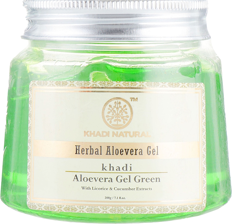 Gel "Aloe Vera" - Khadi Natural Herbal Aloevera Gel Green