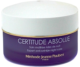 Noćna krema protiv bora Methode Jeanne Piaubert Certitude Absolue Expert Anti-Wrinkle Night Care