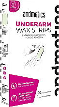 Hónalj viaszcsíkok Andmetics Underarm Wax Strips