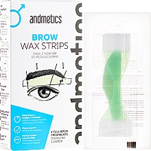 Szemöldökformázó gyantacsík Andmetics Brow Wax Strips Men