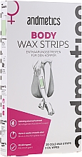 Szőrtelenítő viaszcsíkok testre Andmetics Body Wax Strips