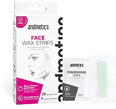 Viaszcsíkok arc szőrtelenítéshez Andmetics Face Wax Strips