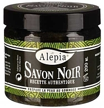 Fekete szappan-radír Alepia Authentic Black Soap