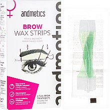 Szemöldökformázó gyantacsík Andmetics Women's Brow Wax Strips