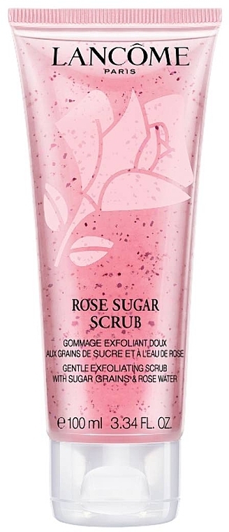 Feszesítő peeling érzékeny arcbőrre - Lancome Rose Sugar Scrub