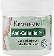 Narancsbőr elleni gél melegítő hatással Krauterhof Anti Cellulite Gel