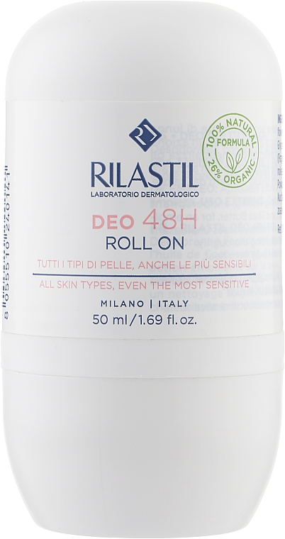 Roll-On Deodorant Antiperspirant "48 Hours Protection" - Rilastil Deo 48H Roll On