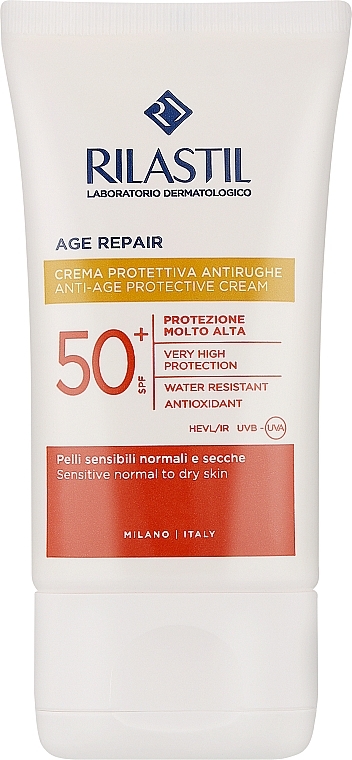 Anti-aging Facial Sunscreen SPF 50 - Rilastil Sun System Age Repair SPF50+ Crema Solare Viso