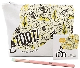 Toot! Cheeky Cheetah Eyeshadow Bag Set (eyesh/2,3g + brush/1pcs + bag/1pcs) Set