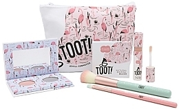 Toot! Flamingo Kiss Natural Makeup Box Set Set, 6 prodotti