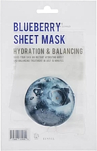 Maschera viso in tessuto con estratto di mirtillo Eunyul Blueberry Hydration & Balancing Sheet Mask