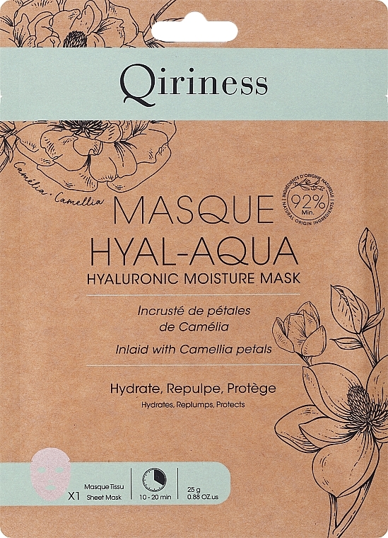 Maschera ialuronica idratante e rigenerante - Qiriness Wrap Hyal-Aqua Hyaluronic Moisture Mask