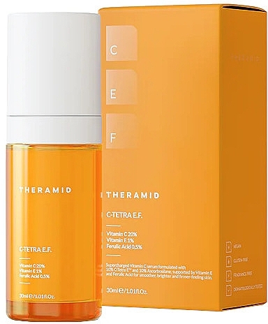 Siero viso antiossidante alla vitamina C - Theramid C-Tetra E.F. 