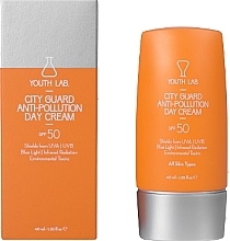 朝用フェイスクリーム SPF50 Youth Lab. City Guard Anti-Pollution Day Cream SPF 50