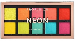 Profusion Cosmetics Neon 10 Shades Eyeshadow Palette アイシャドウパレット